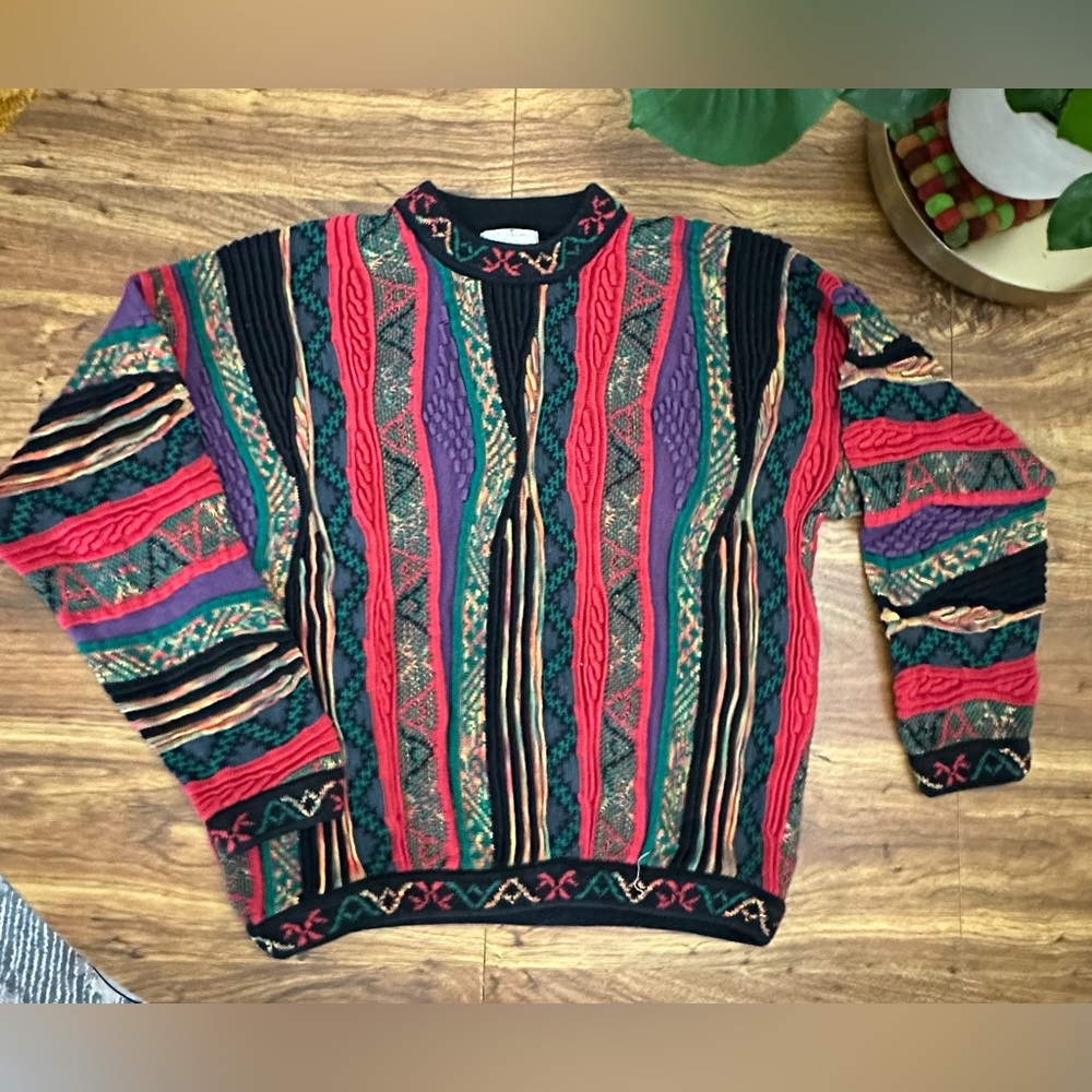 Vintage Norm Thompson “Coogi style” sweater